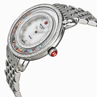 Michele MWW20G000001 Mother of Pearl with Multi-colored Topaz Jewels