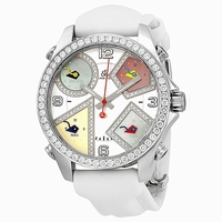 Jacob & Co. Five Time Zone JCM24DA Mother of pearl dial with diamond accents (0.56 ct