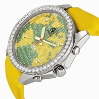 Jacob & Co. Five Time Zone JC47YB Blue and yellow diamond pave (4.5 ctw)