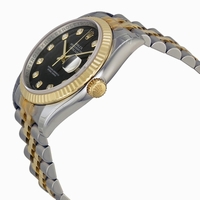 Rolex Datejust 116233-BKDJ Black With 10 Diamonds