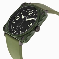 Bell and Ross Aviation BRS-CERAM-MIL/SRB Quartz