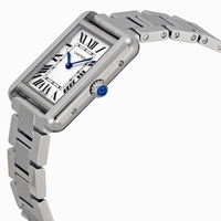 Cartier Tank W5200013 Silver Opalined