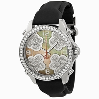 Jacob & Co. Five Time Zone JCMATH15 Mother of pearl dial with diamond pave accents