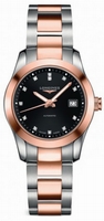 Longines L22855587 Stainless Steel and 18K Pink Gold