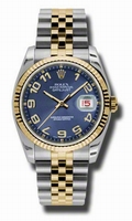 Rolex Datejust 116233BLCAJ Stainless Steel and 18K Yellow Gold