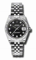 Rolex Datejust 178344BKDJ Ladies
