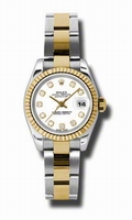Rolex Datejust 179173WDO Stainless Steel and 18kt Yellow Gold