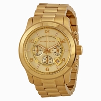 Michael Kors Runway MK8077 Gold-tone Stainless Steel