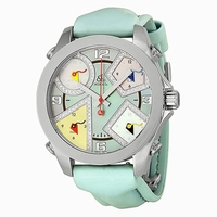 Jacob & Co. Five Time Zone JCM23DA Blue mother of pearl dial with diamond accents (0.