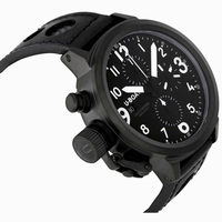 U-Boat Flightdeck 6253 Black Ion-plated Stainless Steel