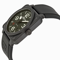 Bell and Ross Aviation BR0392-TYPE-MIL Green