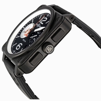 Bell and Ross Aviation BR0394-BW Black PVD Steel with Matte Black Finish
