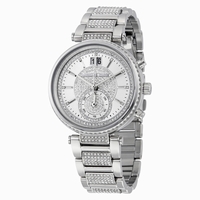 Michael Kors Sawyer MK6281 Silver / Crystal Pave