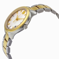 Movado 0606979 Silver-toned Metallic White Mother Of Pearl