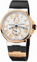 Ulysse Nardin Marine 1185-122-3-41 18k Rose Gold and stainless steel