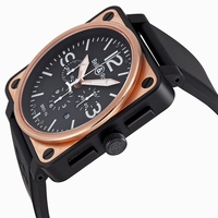 Bell and Ross Aviation BR0194-BICOLOR 18 kt Rose Gold-Plated Stainless Steel