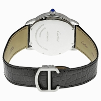 Cartier Ronde Solo de Cartier W6701010 Silvered Opaline