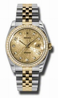 Rolex Datejust 116243CJDJ Stainless Steel and 18kt Yellow Gold