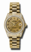 Rolex Datejust 178158CCAP 18kt Yellow Gold Case set with Diamonds
