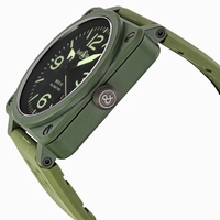 Bell and Ross Aviation BR0392-CERAM-MIL Swiss Made