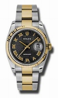Rolex Datejust 116233BKJRO Stainless Steel and 18kt Yellow Gold