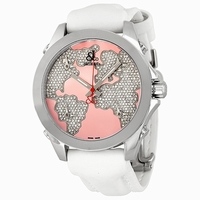 Jacob & Co. Five Time Zone JCM47WP Pink mother of pearl dial with diamond pave contin