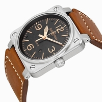 Bell and Ross Aviation BR0392-ST-G-HE/SCA Swiss Made