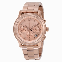 Michael Kors Heidi MK6064 Rose Gold-Tone Stainless Steel