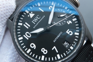AAA IWC Big Pilot IW502001 Real Ceramic Nylon Strap IWC Watch00911