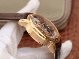 Audemars Piguet Millennium Series 15350 V9F Skeleton Gray Dial Dark Brown Leather Strap Watch00719