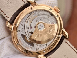 Audemars Piguet Millennium Series 15350 V9F Skeleton Gray Dial Dark Brown Leather Strap Watch00719