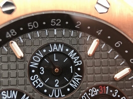 Audemars Piguet Royal Oak 41mm 26574 Black Dial Leather Strap Watch01005