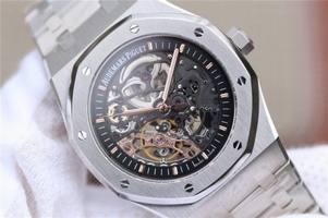Audemars Piguet Royal Oak 41mm Double Balance Wheel Openworked 15407 Bracelet Watch00223