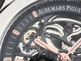 Audemars Piguet Royal Oak 41mm Double Balance Wheel Openworked 15407 Bracelet Watch00223