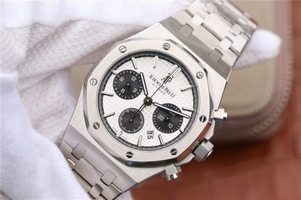 Audemars Piguet Royal Oak Chronograph White/Black Dial Bracelet Watch00982