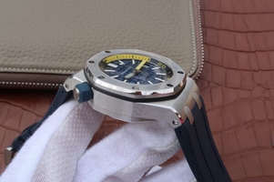 Audemars Piguet Royal Oak Offshore Diver 2017 Blue 15710 Rubber Strap Watch01101