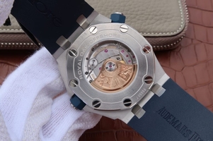 Audemars Piguet Royal Oak Offshore Diver 2017 Blue 15710 Rubber Strap Watch01101