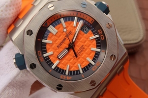 Audemars Piguet Royal Oak Offshore Diver 2017 Orange 15710 Rubber Strap Watch01191