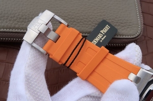 Audemars Piguet Royal Oak Offshore Diver 2017 Orange 15710 Rubber Strap Watch01191
