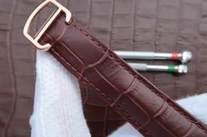 Best Cartier Ballon Bleu Tourbillon Brown Leather Strap Cartier Watch00279