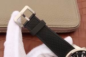 Best Cartier J Calibre De Cartier Diver Black Dial Bezel Black Rubber Strap Watch00984
