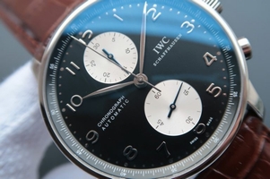 Best Quality IWC Portuguese Chrono IW371404 Brown Leather Strap IWC Watch01051
