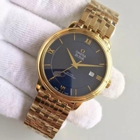 Best Quality Omega MK De Ville 39.5mm Blue Dial Case Bracelet Watch00343