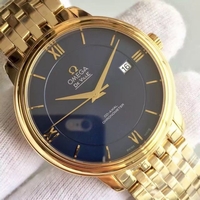 Best Quality Omega MK De Ville 39.5mm Blue Dial Case Bracelet Watch00343