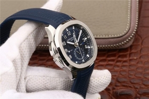 Best Quality Patek-Philippe Aquanaut Blue Textured Dial Blue Rubber Strap Watch01387