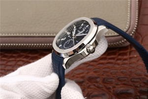 Best Quality Patek-Philippe Aquanaut Blue Textured Dial Blue Rubber Strap Watch01387