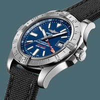 Breitling Avenger II GMT Steel Mariner Blue Watch00726