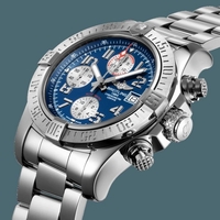 Breitling Avenger II Steel Mariner Blue Watch00897