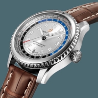 Breitling Navitimer 8 B35 Automatic Unitime 43 Steel Mercury Silver Watch00057
