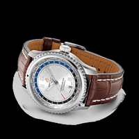Breitling Navitimer 8 B35 Automatic Unitime 43 Steel Mercury Silver Watch00057